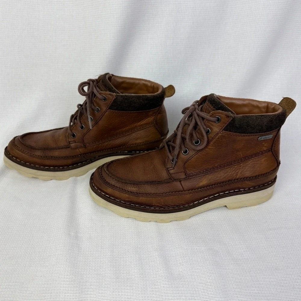 Clarks Leather Ankle‎ Boots Gore-Tex Waterproof Casual Brown Mens Size 7